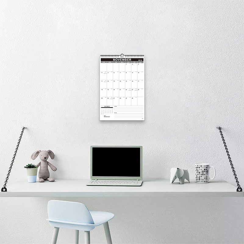 Spiral Bound Paper Board Wall Calendar Printing custom book printing