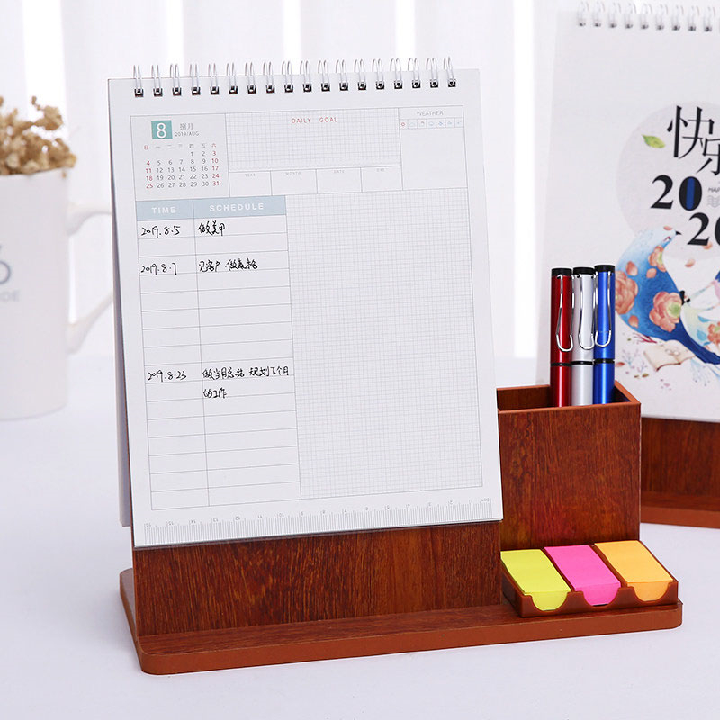 Custom Desk Calendar Printing with Pen Holder Base | custom book printing