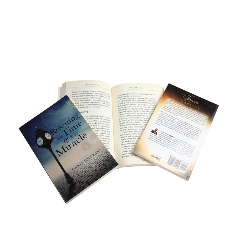 Full color novel softcover book printing custom book printing